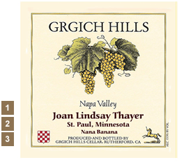 Vineyard Designs Personalized Cheese Boards Label GrGich Hills