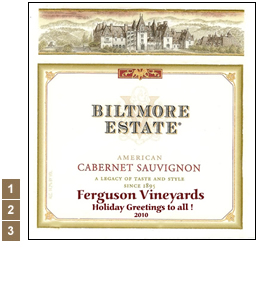 Vineyard Designs Personalized Cheese Boards Label Biltmore