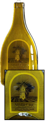 Vineyard Designs Personalized Cheese Board Fine Label Silver Oak