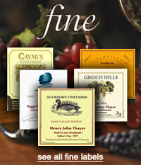 Cheese Board Wine Labels - Fine
